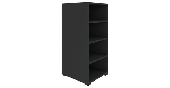 REGAL Anthrazit - Anthrazit/Schwarz, KONVENTIONELL, Holzwerkstoff/Kunststoff (46/90/40cm) - Hom`in