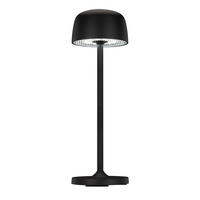 STOLNÍ LAMPA NA BATERIE 7,6/24 cm - černá/průhledné, Design, kov/plast (7,6/24cm) - Novel