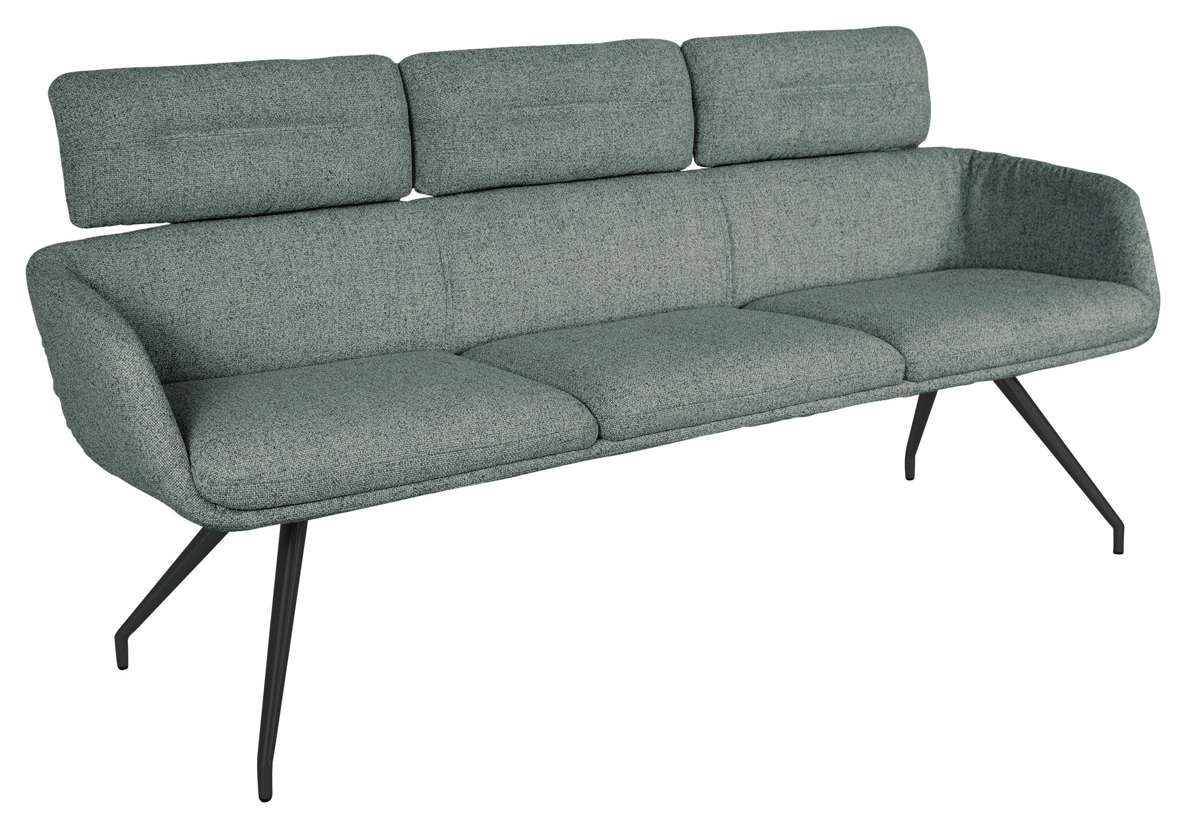 Dieter Knoll Sitzbank Grün, Schwarz 200x92.5x67 cm