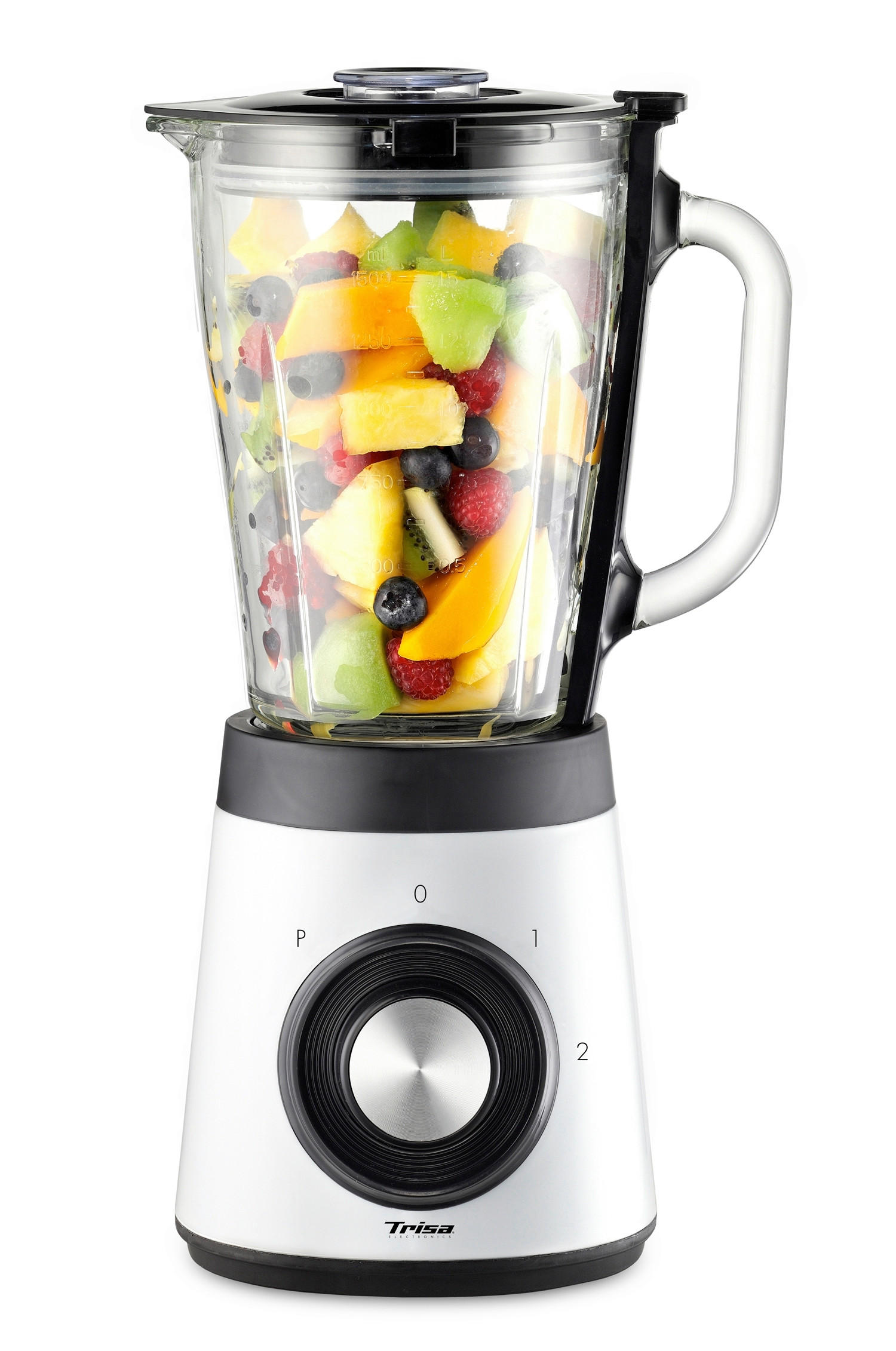 STANDMIXER  - Weiss, Basics, Kunststoff (24/37/17cm) - Trisa Electronics