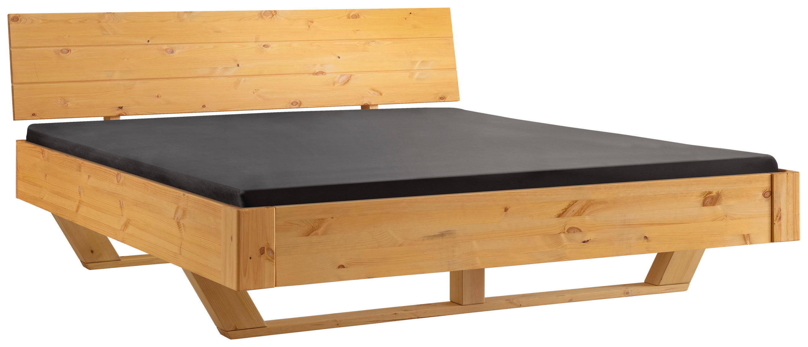 BALKENBETT 180/200 cm,  in Kieferfarben,  - Kieferfarben, KONVENTIONELL, Holz (180/200cm) - Linea Natura