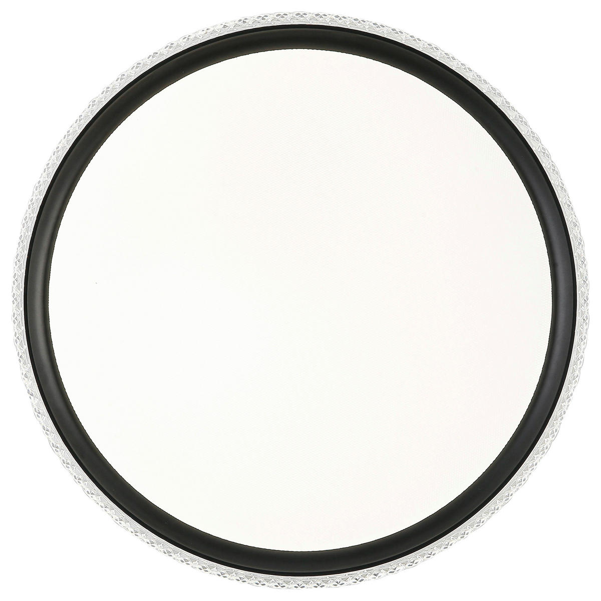 DECKENLEUCHTE  40/6 cm    - Transparent/Schwarz, Trend, Kunststoff/Metall (40/6cm) - Novel