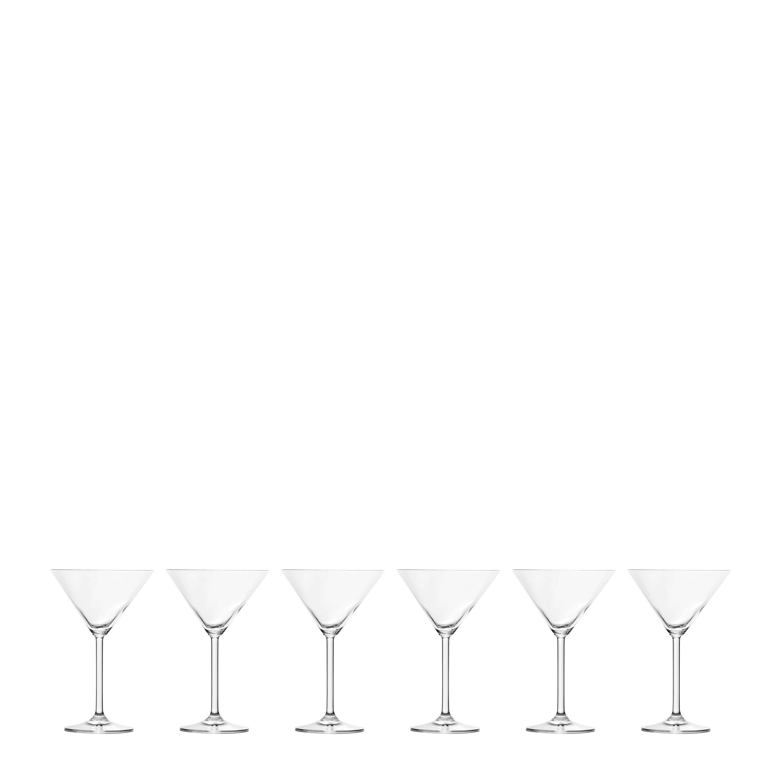 Cocktailglas-Set  6-teilig  - Klar, Basics, Glas - Leonardo