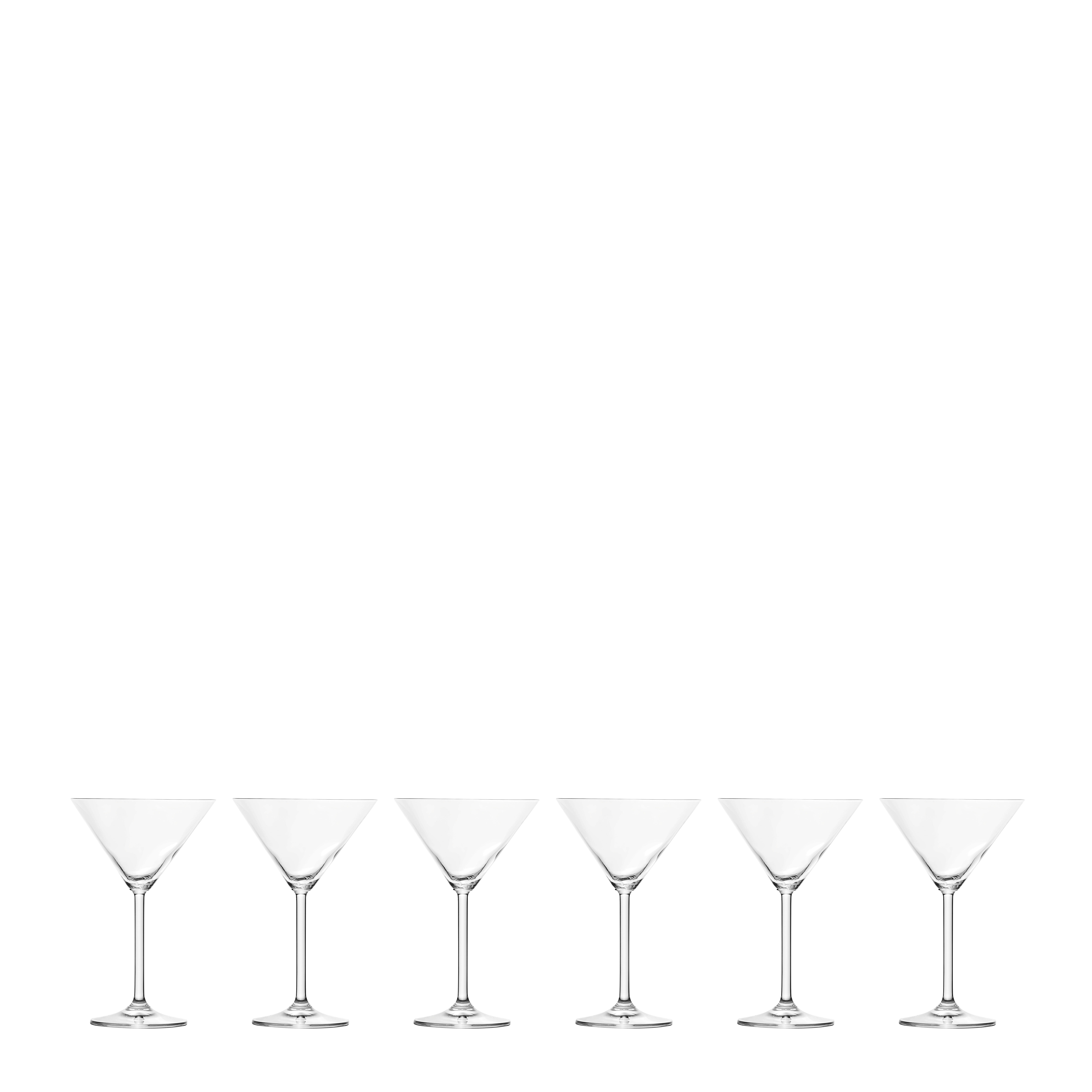 Cocktailglas-Set  6-teilig  - Klar, Basics, Glas - Leonardo