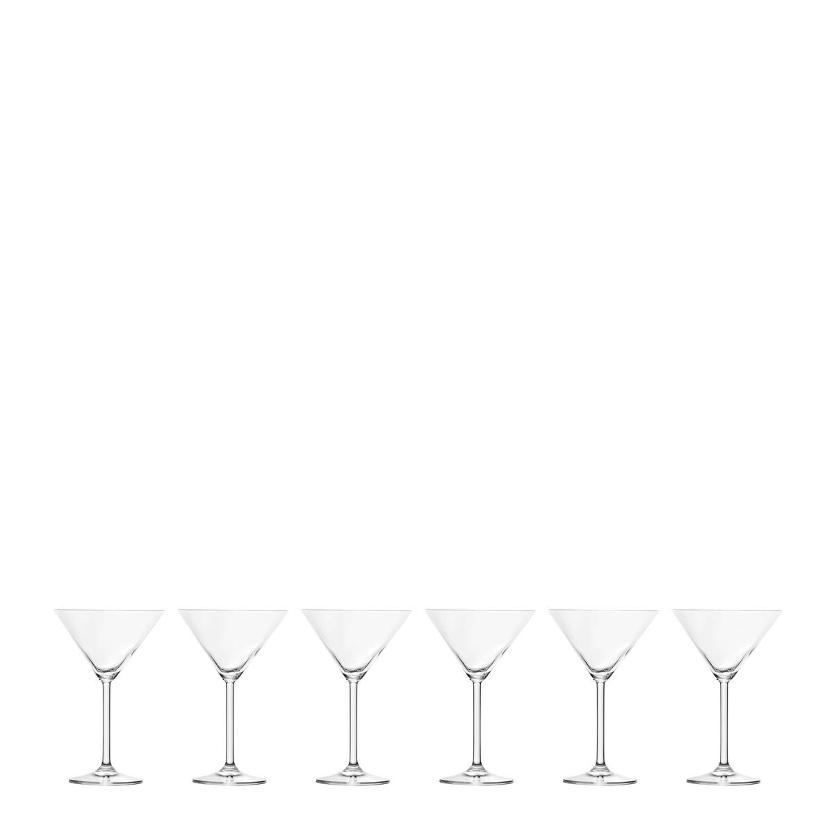 Cocktailglas-Set  6-teilig  - Klar, Basics, Glas - Leonardo