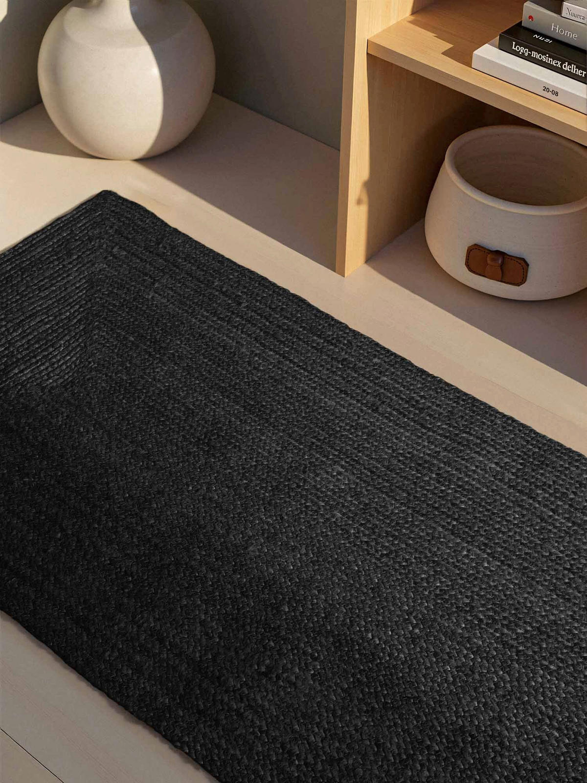 LÄUFER 80/200 cm Juno  - Schwarz, Natur, Textil (80/200cm) - Hanse Home