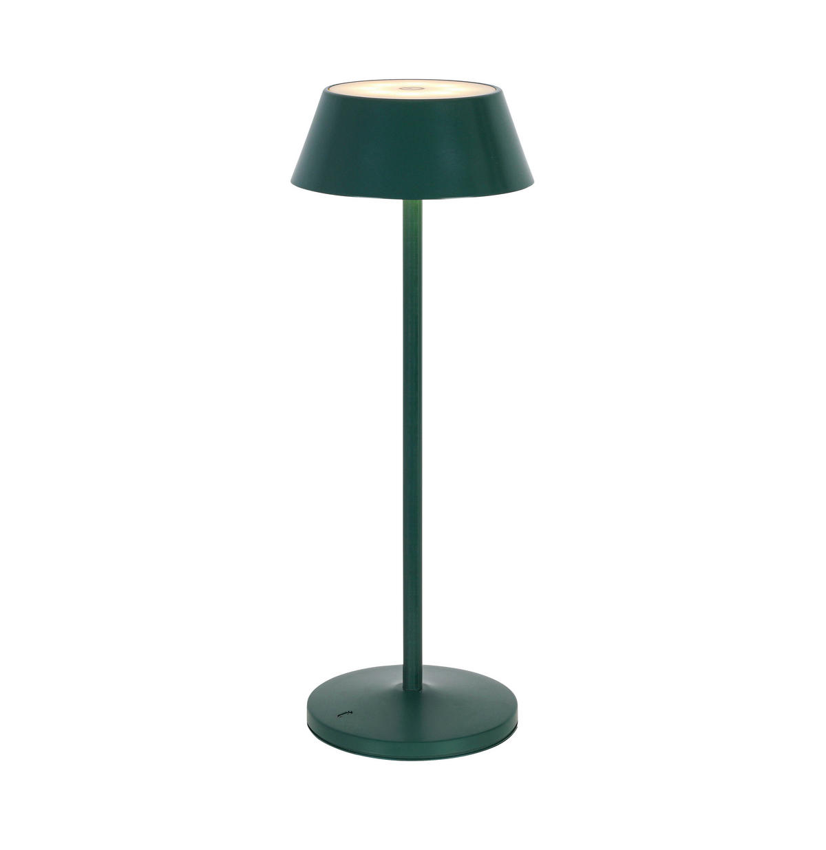 AKKU-TISCHLEUCHTE 11/30 cm  - Dunkelgrün/Schwarz, Trend, Kunststoff/Metall (11/30cm) - Novel
