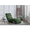 RELAXLIEGE in Samt Waldgrün  - Waldgrün/Schwarz, MODERN, Textil/Metall (170/82/60cm) - Livetastic