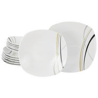 SERVIS Square 12 delar  - vit, Trend, keramik - Creatable