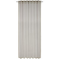FERTIGVORHANG transparent  - Beige, Design, Textil (140/245cm)