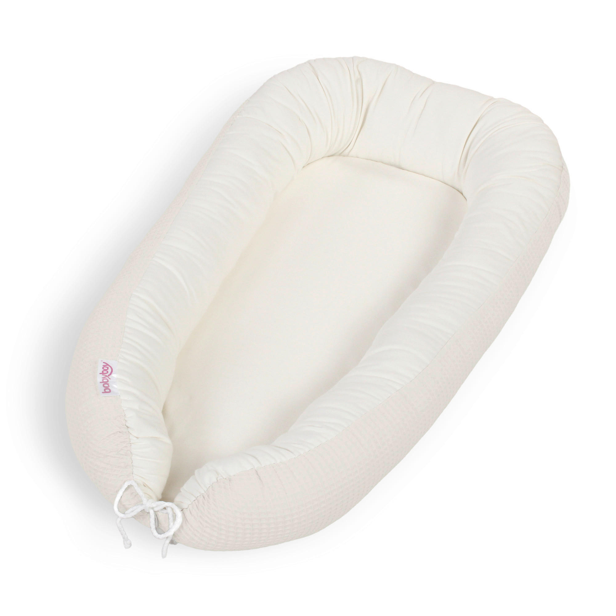 KUSCHELNEST babybay Kuschelnest Waffelpiqué  90/50/13 cm   - Weiß, Basics, Textil (90/50/13cm) - Babybay