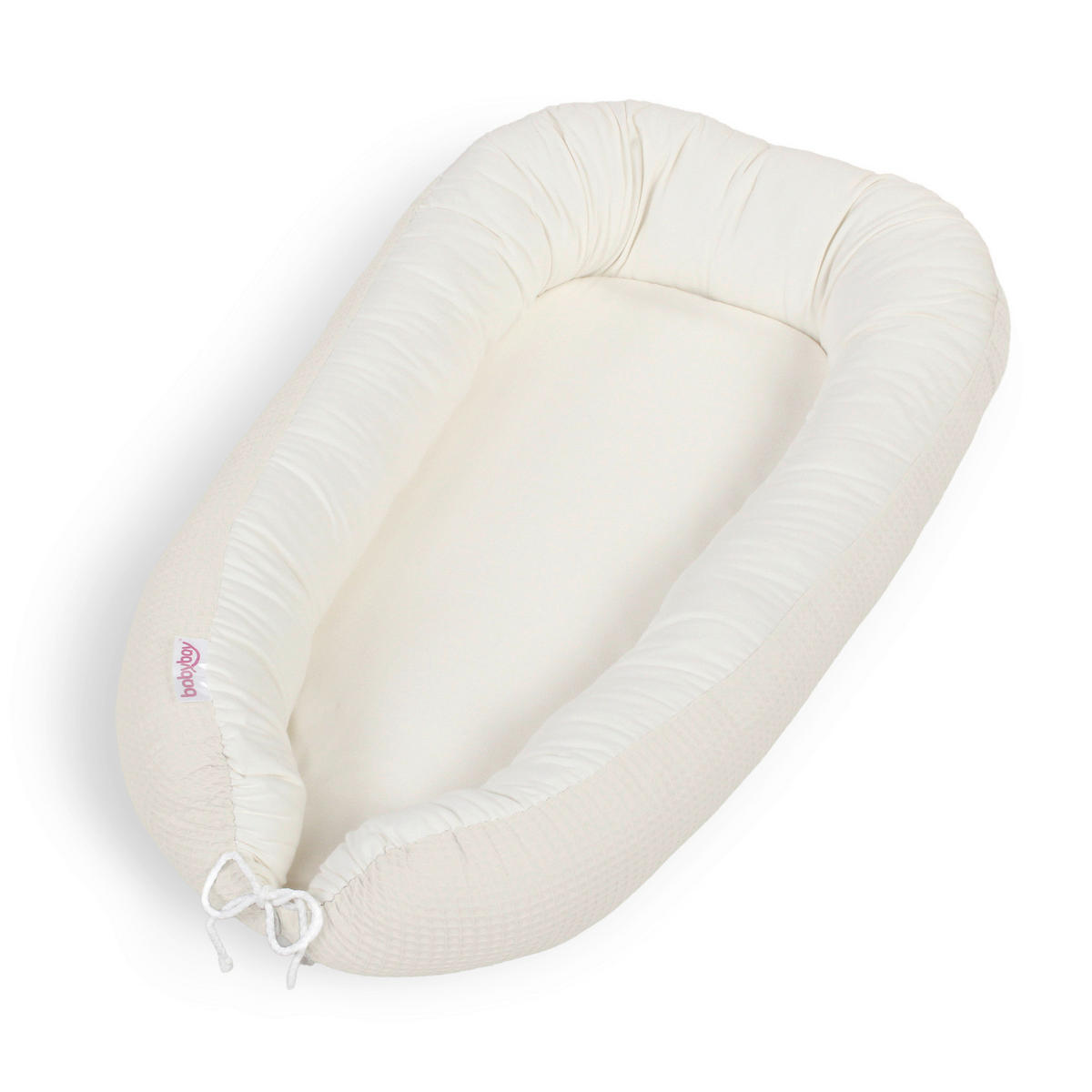 KUSCHELNEST babybay Kuschelnest Waffelpiqué  90/50/13 cm   - Weiß, Basics, Textil (90/50/13cm) - Babybay