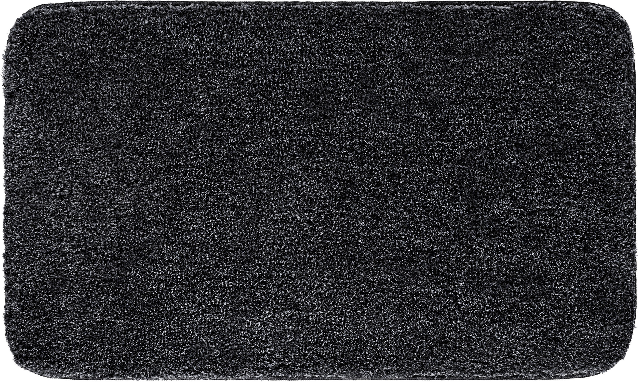 BADTEPPICH Melange Anthrazit 80/140 cm  - Anthrazit, Basics, Kunststoff/Textil (80/140cm) - Grund