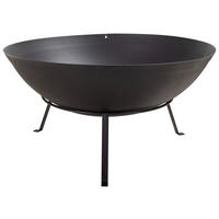 FEUERSCHALE  - Schwarz, Design, Metall (70/70/34cm) - Nouvel