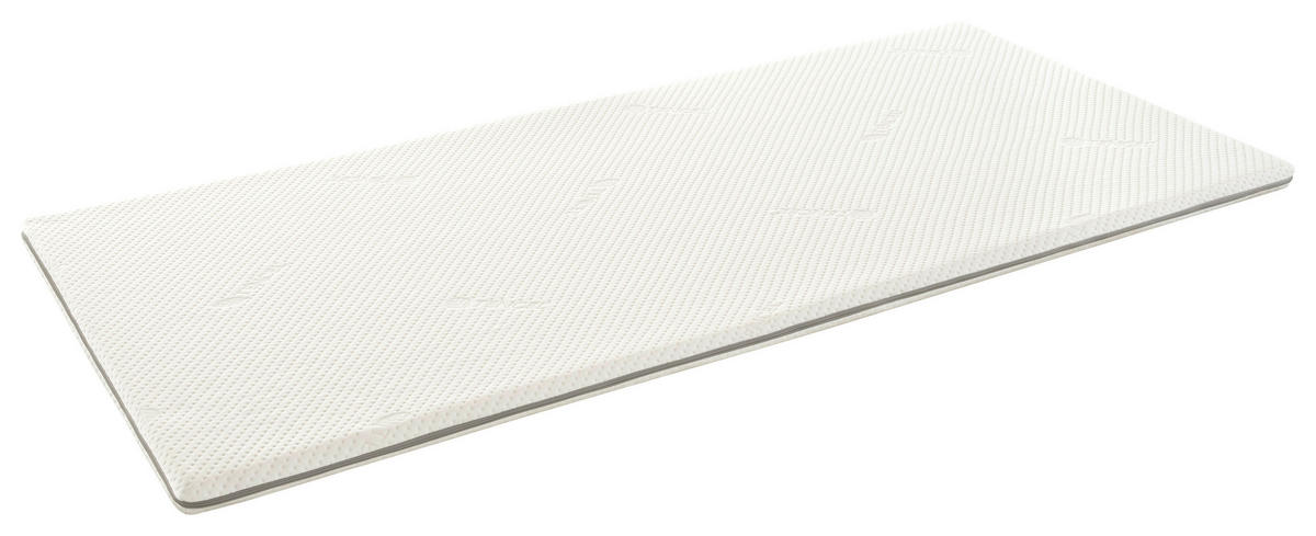 TOPPER 180/200 cm Höhe ca. 6 cm  - Weiss, Basics, Textil (180/200cm) - Robusta