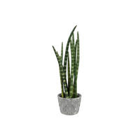 KUNSTPFLANZE 45 cm  - Gelb/Grau, Design, Keramik/Kunststoff (45cm) - P & B