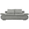 SCHLAFSOFA Jacquard Grau  - Chromfarben/Beige, Design, Textil (200/78/90cm) - Venda