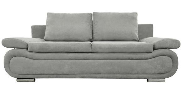 SCHLAFSOFA in Jacquard Grau  - Chromfarben/Beige, Design, Textil (200/78/90cm) - Venda