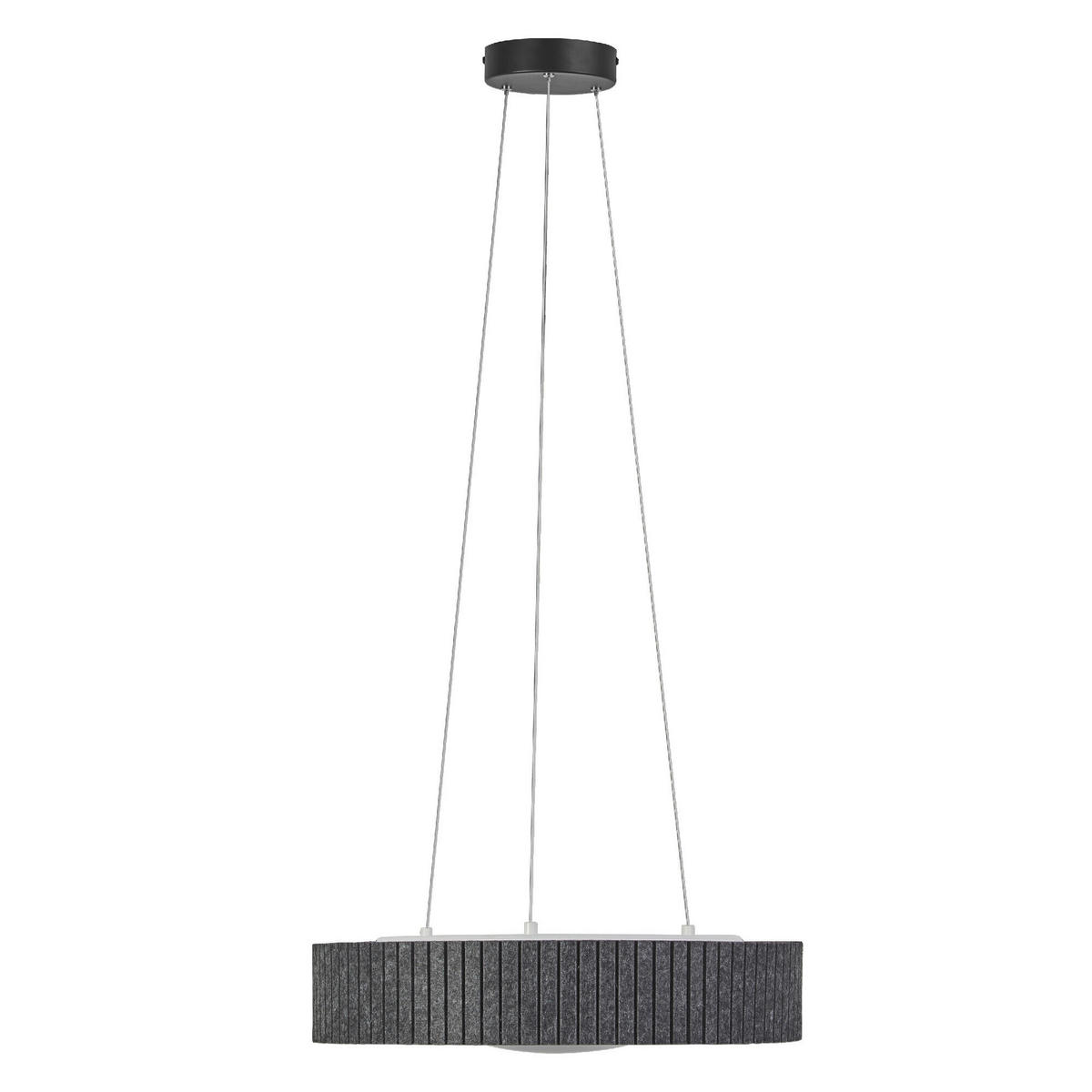 LED-PENDELLEUCHTE 50/150 cm   - Dunkelgrau, Natur, Kunststoff/Textil (50/150cm) - Ledvance