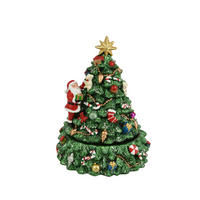 Figurină De Crăciun - verde, Basics, plastic (12/12/16cm)