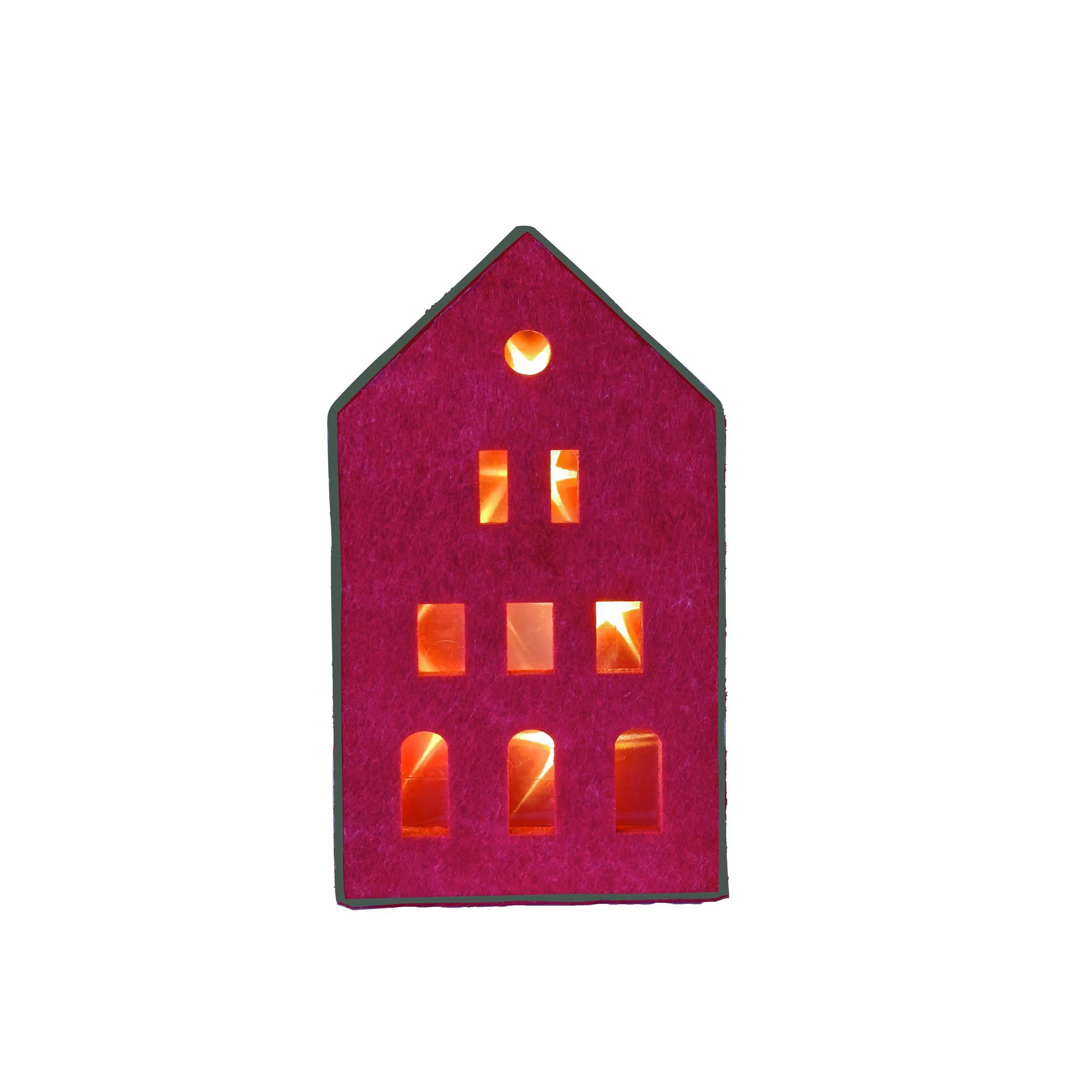 DEKOHAUS - Rot/Grün, LIFESTYLE, Textil (9,5/18/4,5cm) - X-Mas