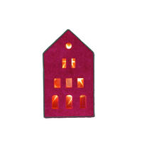 DEKOHAUS - Rot/Grün, LIFESTYLE, Textil (9,5/18/4,5cm) - X-Mas