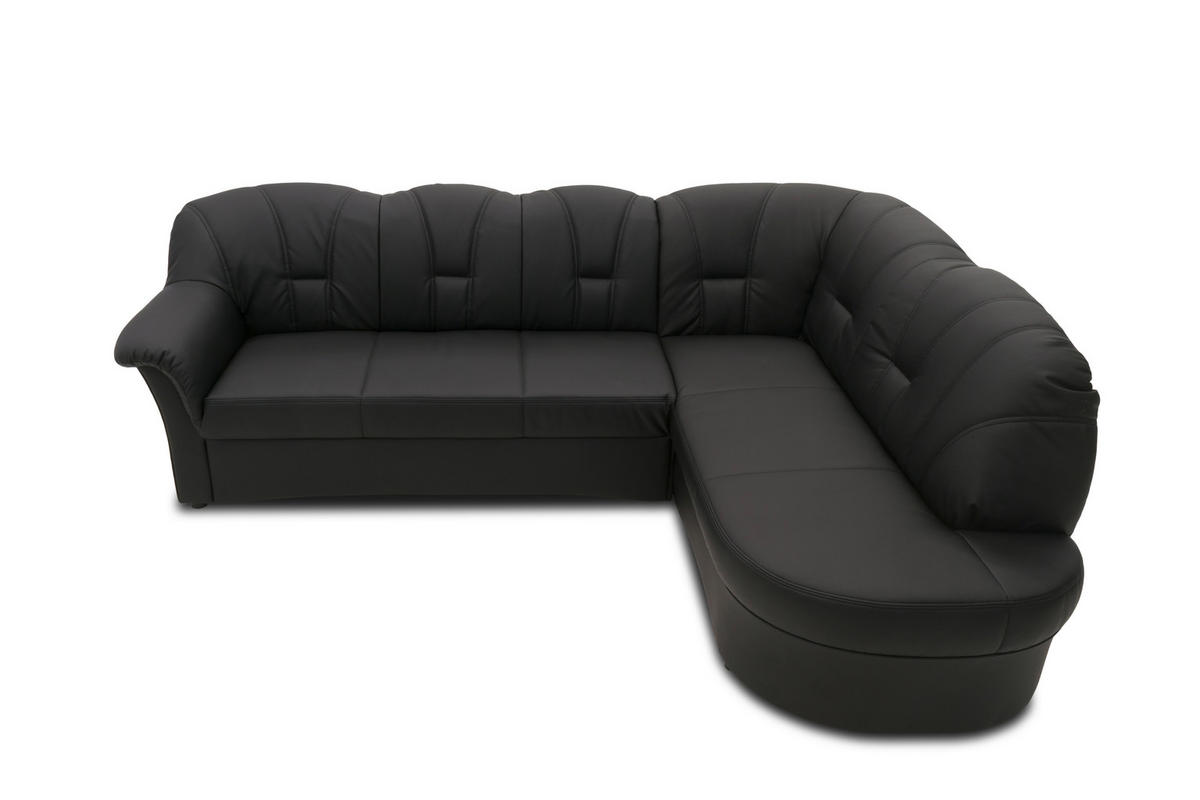 Freisteller von MID.YOU ECKSOFA Schwarz Lederlook.