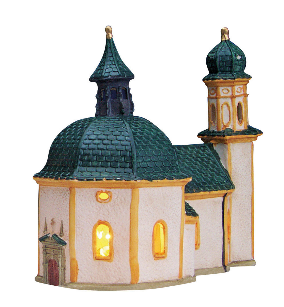 DEKOHAUS  - Dunkelgrün/Creme, Basics, Keramik (20/21/11cm)