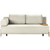 SCHLAFSOFA Teddystoff Ecru  - Ecru/Naturfarben, Design, Holz/Textil (211/88/102cm) - Niels Andersson