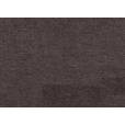 WOHNLANDSCHAFT inkl. Funktion Braun, Dunkelbraun Flachgewebe  - Dunkelbraun/Silberfarben, Design, Textil/Metall (145/342/208cm) - Cantus