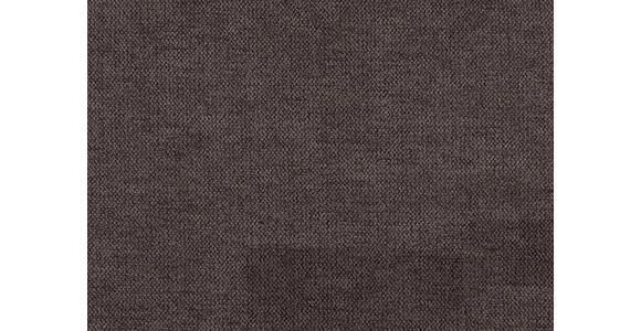 WOHNLANDSCHAFT inkl. Funktion Braun, Dunkelbraun Flachgewebe  - Dunkelbraun/Silberfarben, Design, Textil/Metall (145/342/208cm) - Cantus