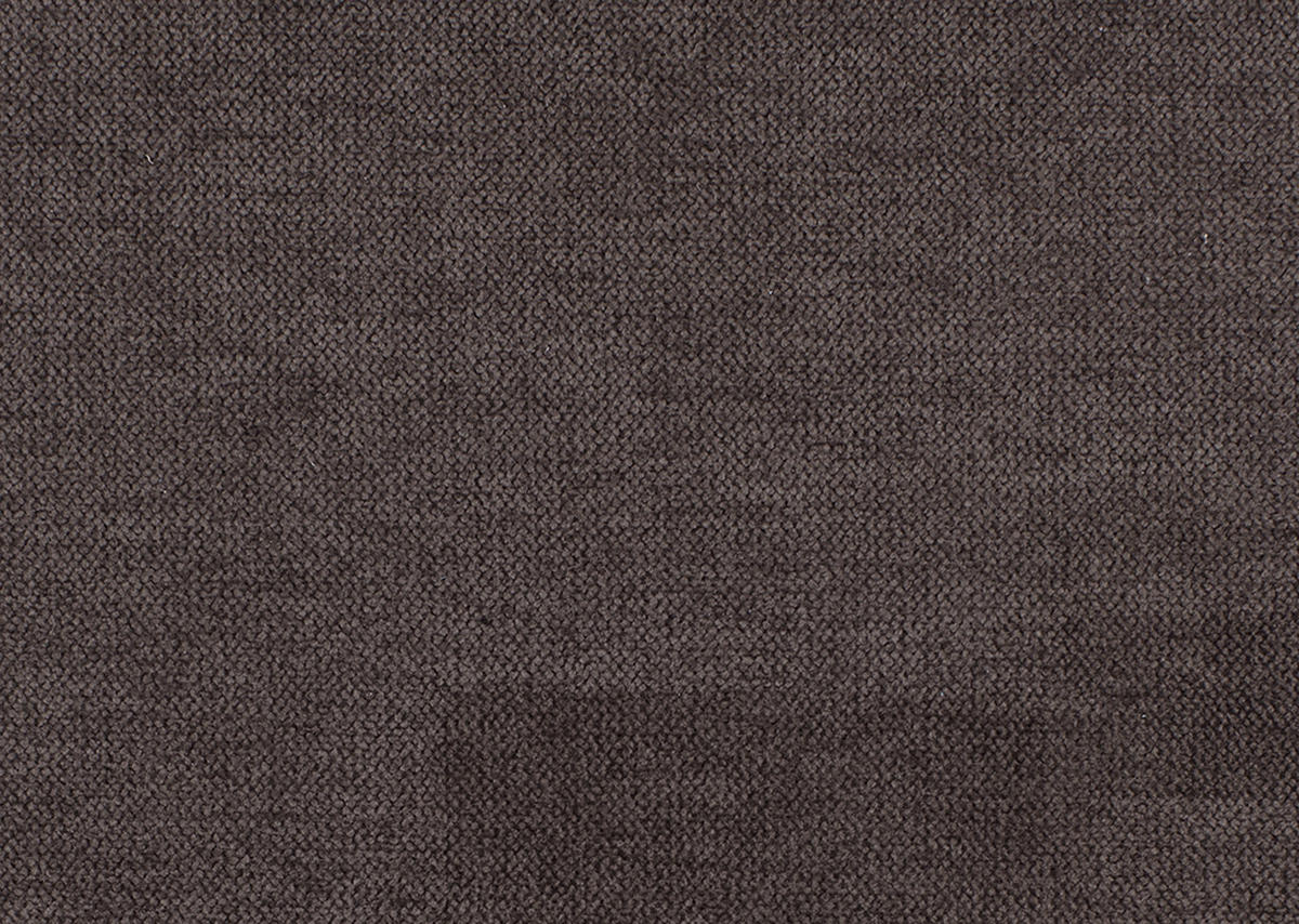 HOCKER Flachgewebe Dunkelbraun  - Dunkelbraun/Silberfarben, Design, Textil/Metall (137/43/74cm) - Cantus