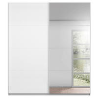 ŠATNÍ SKŘÍŇ SE ZRCADLEM, bílá, 136/209/57 cm - bílá, Design, kov/kompozitní dřevo (136/209/57cm) - Xora