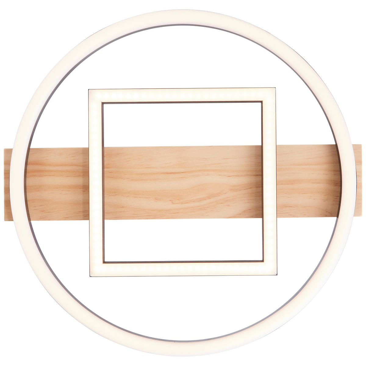 LED-PANEEL  - Schwarz/Braun, Design, Holz/Kunststoff (5/39/37cm) - Brilliant
