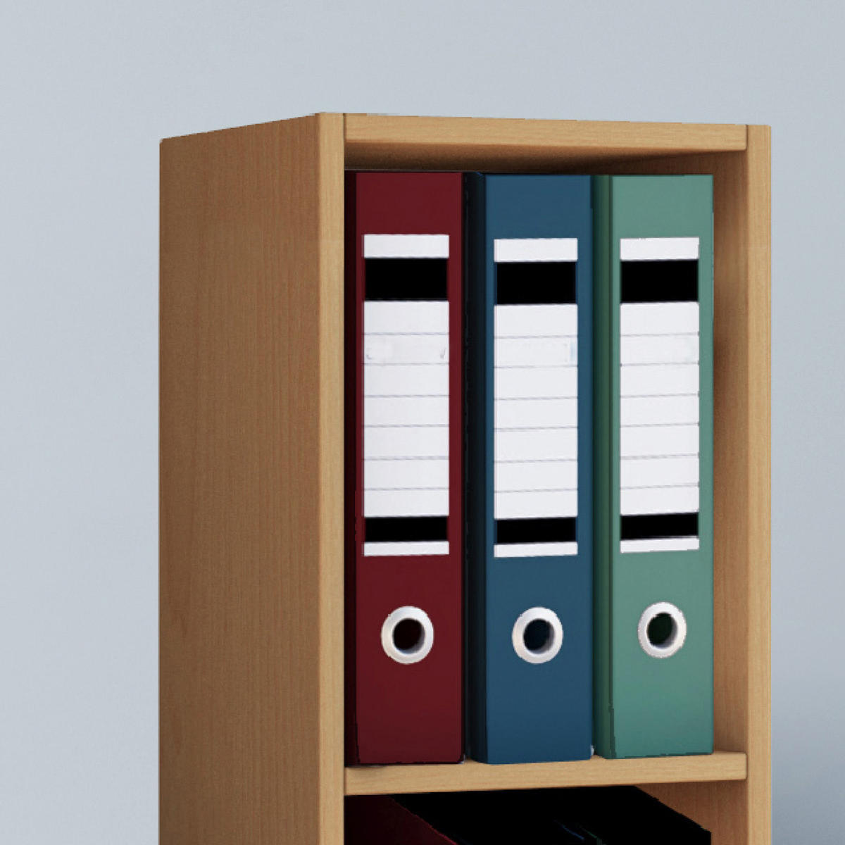 AKTENREGAL 34/115/29 cm  - Buchefarben, Design, Holzwerkstoff (34/115/29cm) - MID.YOU