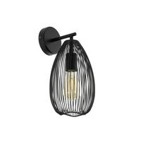 WANDLEUCHTE 17/110 cm   - Schwarz, Design, Metall (17/110cm) - Eglo