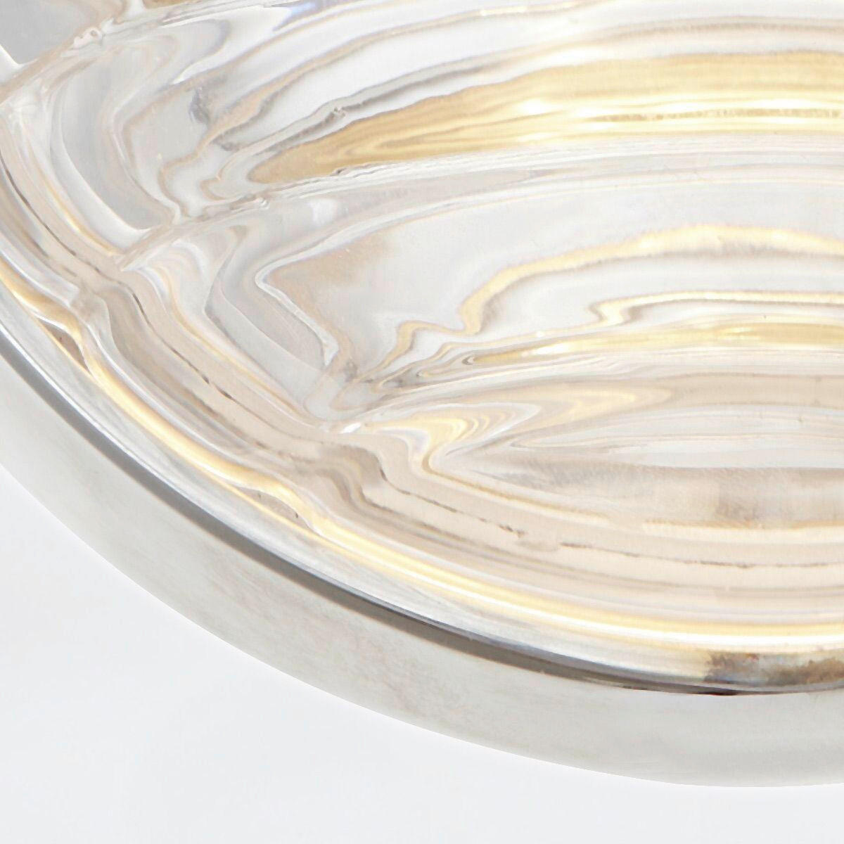 LED-WANDLEUCHTE 14,2/9,5 cm    - Nickelfarben, KONVENTIONELL, Glas/Metall (14,2/9,5cm) - Elstead Lighting