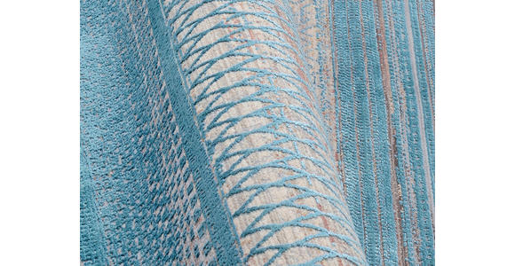 WEBTEPPICH 65/130 cm Tinto Maestro Grau, Türkis  - Türkis/Grau, Design, Textil (65/130cm) - Dieter Knoll