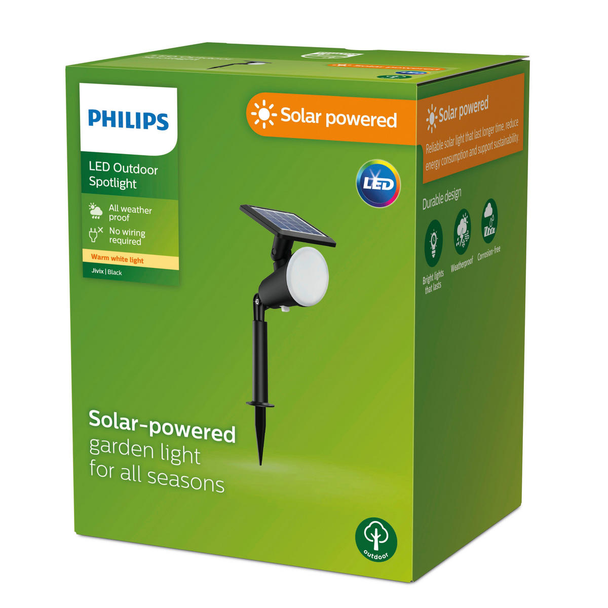 SOLARLEUCHTE 10.5/32.3/15.1 cm   - Schwarz, KONVENTIONELL, Kunststoff (10.5/32.3/15.1cm) - Philips