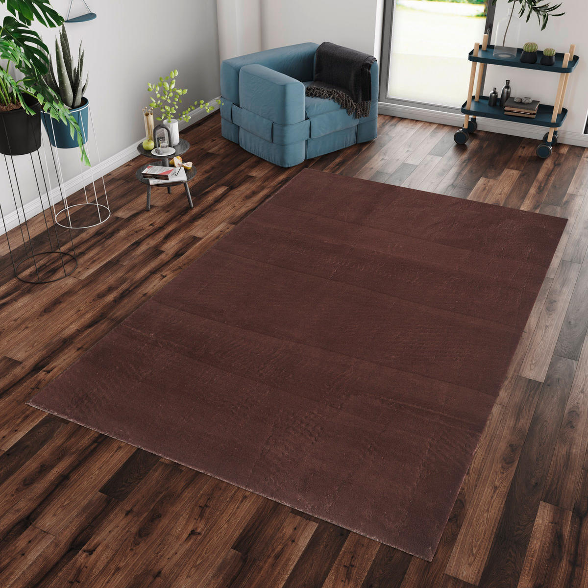 HOCHFLORTEPPICH 120/160 cm Catwalk Braun  - Braun, Basics, Textil (120/160cm) - Novel