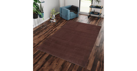 HOCHFLORTEPPICH 160/160 cm Catwalk Braun - Braun, Basics, Textil (160/160cm) - Novel