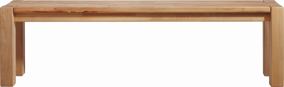SITZBANK 160/45/33 cm Buchefarben Kernbuche massiv  - Buchefarben, Design, Holz (160/45/33cm) - Linea Natura