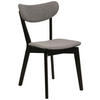 STOL flatväv  - svart/grå, Klassisk, trä/textil (45/78/55cm) - Best Price
