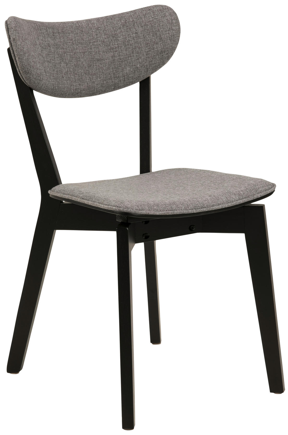 STOL flatväv  - svart/grå, Klassisk, trä/textil (45/78/55cm) - Best Price