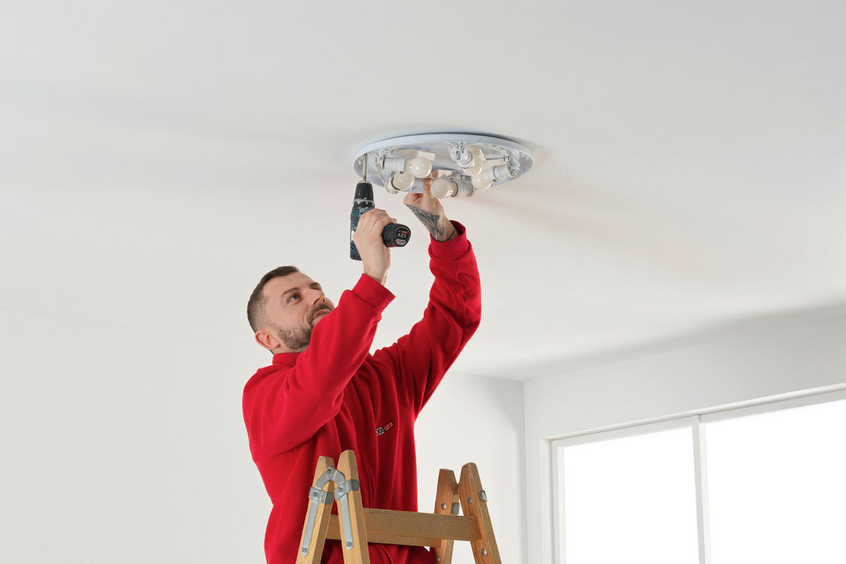 DECKENLEUCHTE Nottingham 50/13 cm  - Eichefarben/Weiß, KONVENTIONELL, Holz/Kunststoff (50/13cm) - Novel