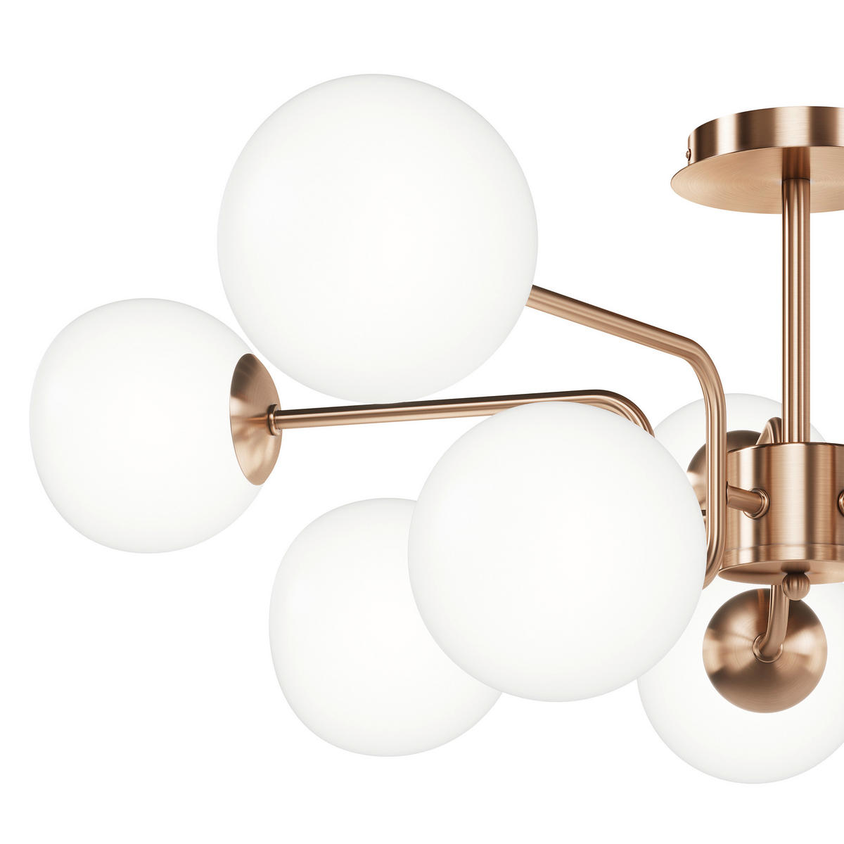 KRONLEUCHTER  90,7/34/90,7 cm   - Messingfarben, Trend, Glas/Metall (90,7/34/90,7cm) - MAYTONI