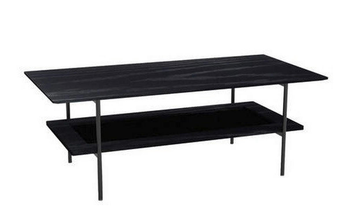 COUCHTISCH 110/55/40 cm Schwarz  - Schwarz, Basics, Holzwerkstoff/Metall (110/55/40cm) - Boxxx