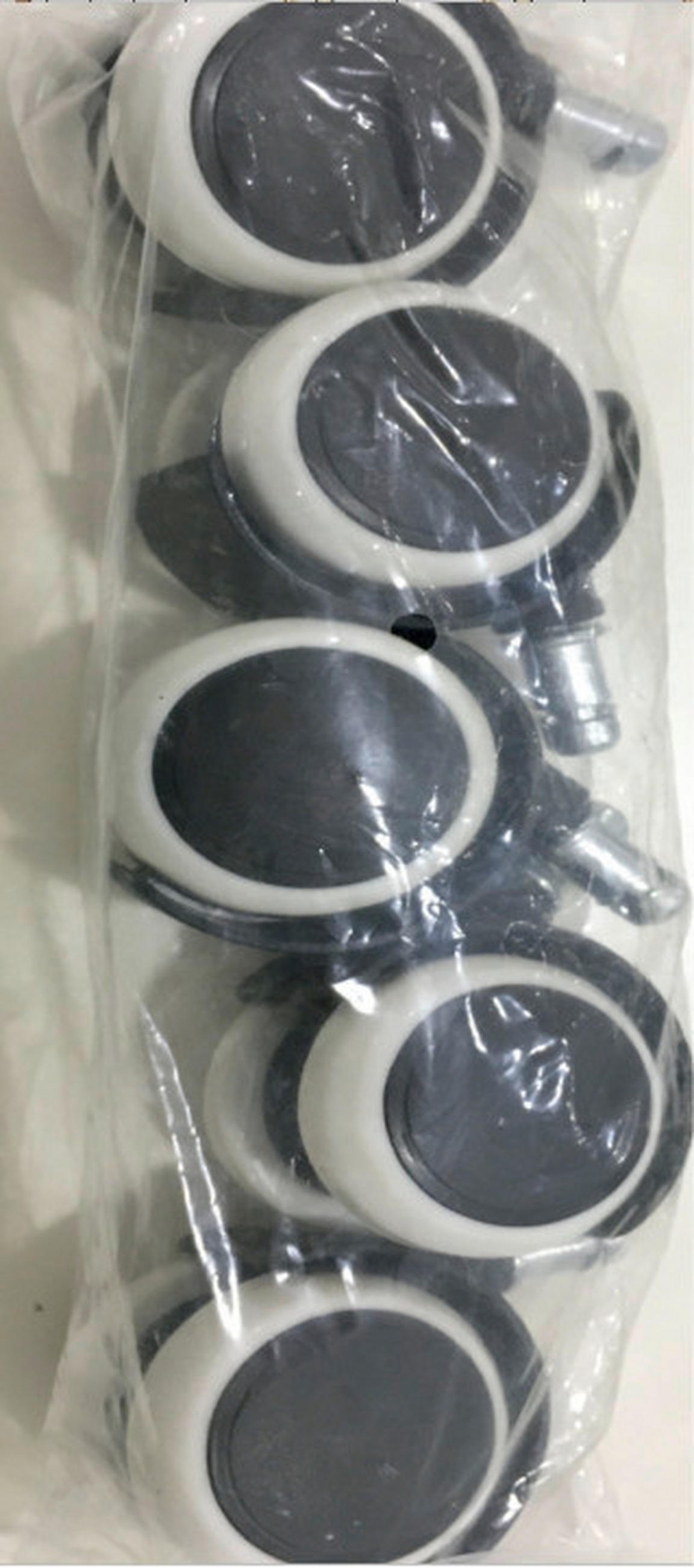 KOTAČIĆ ZA OKRETNU STOLICU    - bijela/crna, Basics, metal/plastika - Boxxx