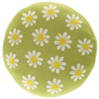 ZIERKISSEN MARGARITI 50 cm  - Gelb/Grün, Natur, Textil (50cm) - Novel