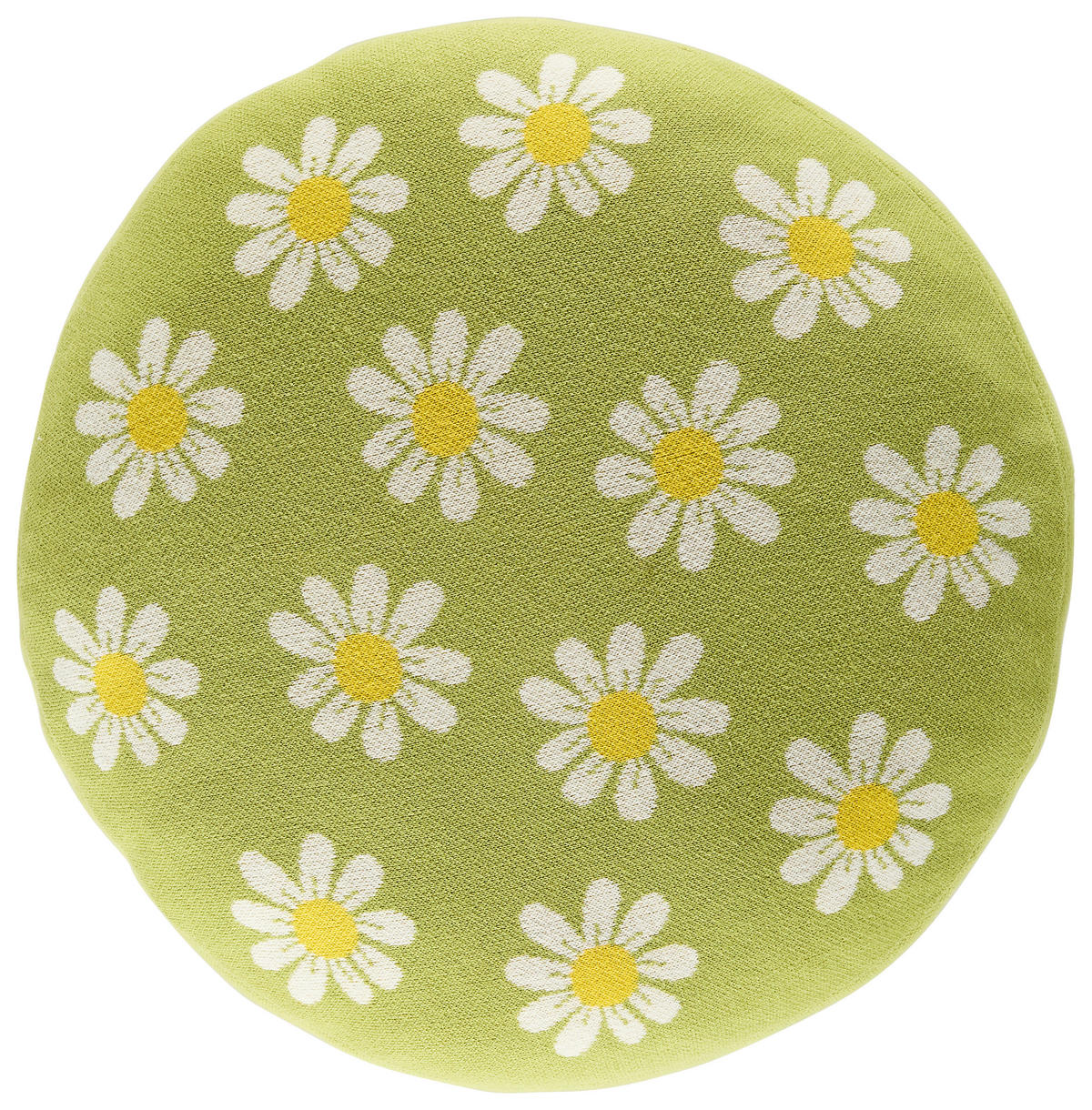 ZIERKISSEN MARGARITI 50 cm  - Gelb/Grün, Natur, Textil (50cm) - Novel